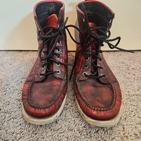 Sebago Lighthouse Docksider High Tops Firecracker Red Sz9 Mens/11Wmn - Picture 2 of 7